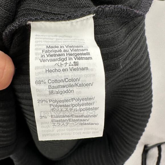 MADEWELL NWT Button-Front Ribbed Mini Dress in Black A0580 // XS - Picture 12 of 14